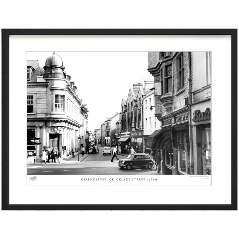 Cirencester, Cricklade Street C1960 by Francis Frith - Single Picture Frame Print, 45cm H x 60cm W x 2.3cm D