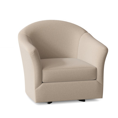 Weston Upholstered Swivel Barrel Chair