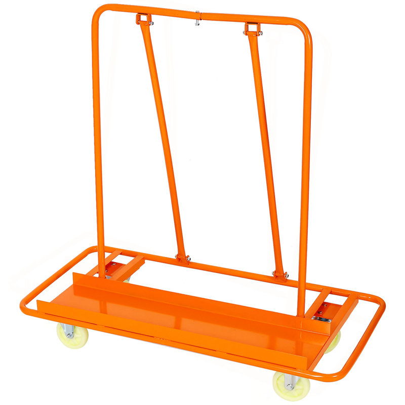 Capacité de charge de 1 600 lb, chariot de service de panneau, roulettes avec frein