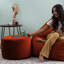 Milano Velvet Footstool-2142793668