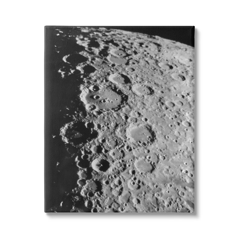 Moon in Outer Space Canvas Wall Art Design by Wild Apple Portfolio, 20" H x 16" W x 1.5" D