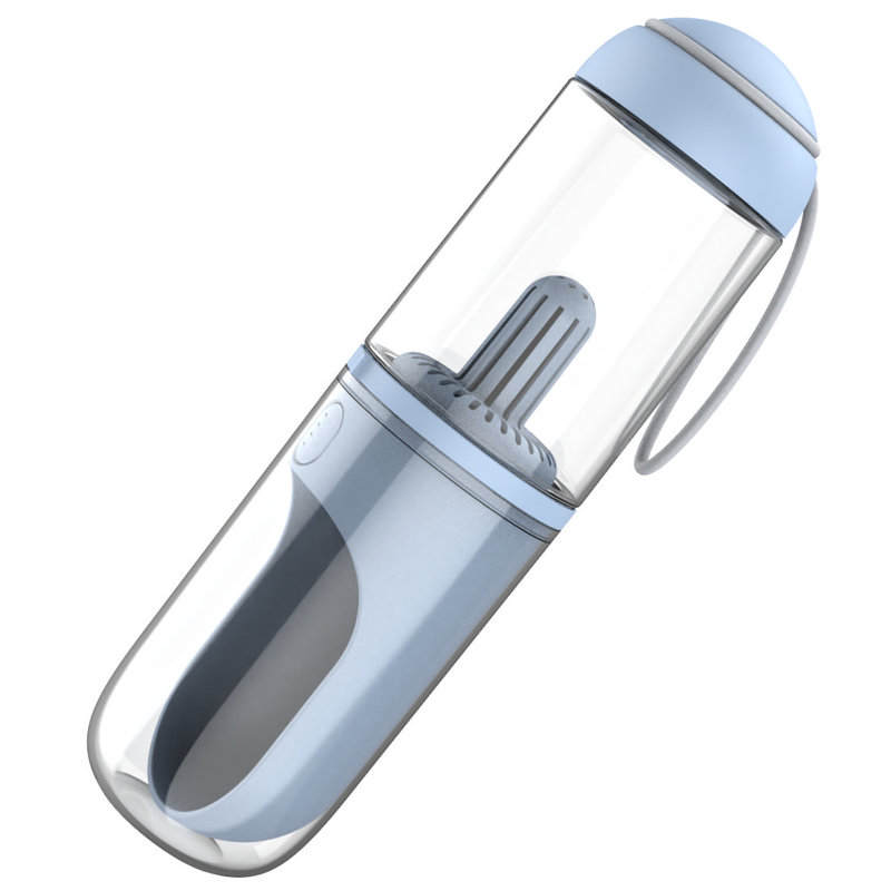 Pet Life 'PYURE' Handheld Travel Filtered Water Feeder, Blue