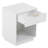 2Pc White Nightstand With One Drawer