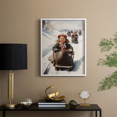 «Christmas Holiday Art», série 2, reproduction encadrée CCLI - bois massif