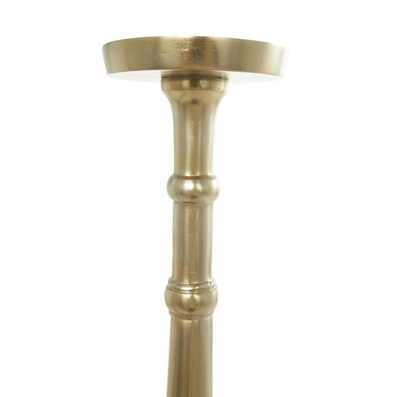 Ensemble de porte-bougies en aluminium, Or