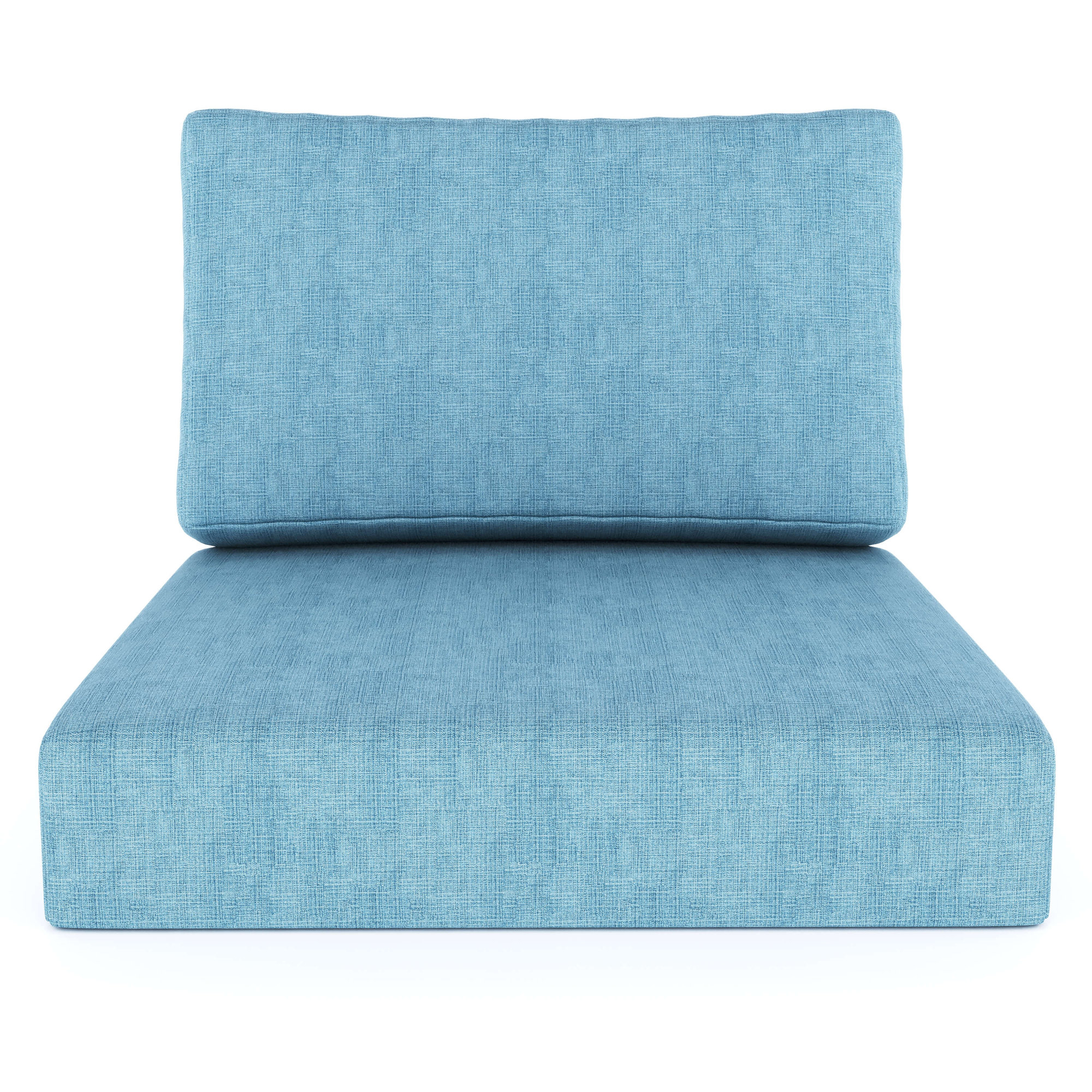Amala Outdoor Sunbrella® Seat/Back Cushion, Sunbrella® Cast Horizon Plainweave, 28.5" W x 28.5" D