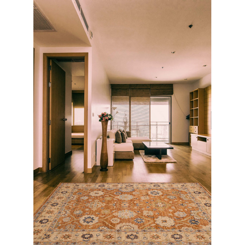 Tapis orange brûlé Jules Serapi 8 pi 0 po x 10 pi 0 po