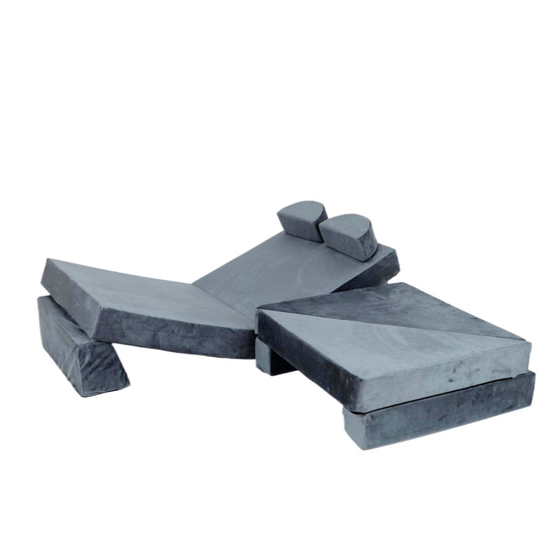 Petit canapé, canapé modulaire, canapé modulaire pour le jeu créatif, Grey