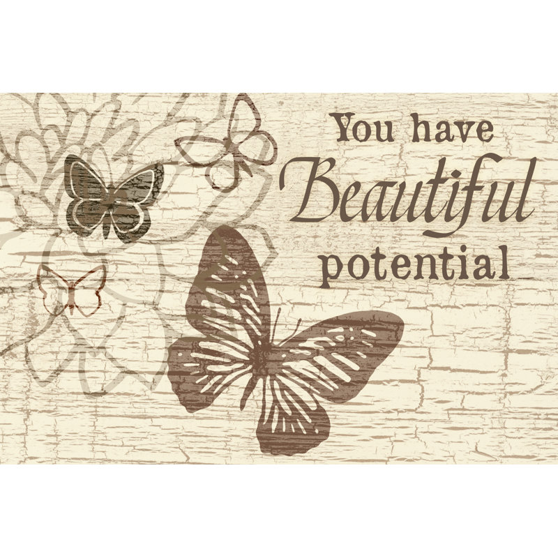 Butter Potential - Wrapped Canvas Print, 30cm H x 46cm W x 3.8cm D