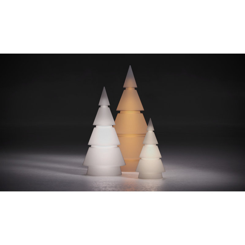 Cordless Outdoor White LED Floor Lamp with Dimmer and Remote