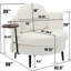 Luxueux fauteuil simple avec repose-pieds en forme de croissant et table d'appoint intégrée, parfait pour les petits salons et les bureaux-781891040