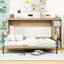 Lit escamotable en bois avec tablettes intégrées-2060741105-2062269892