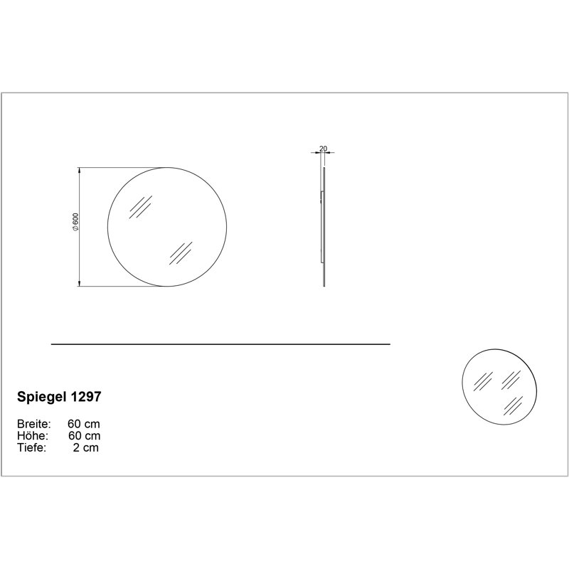 Nyack Flat Wall Mirror