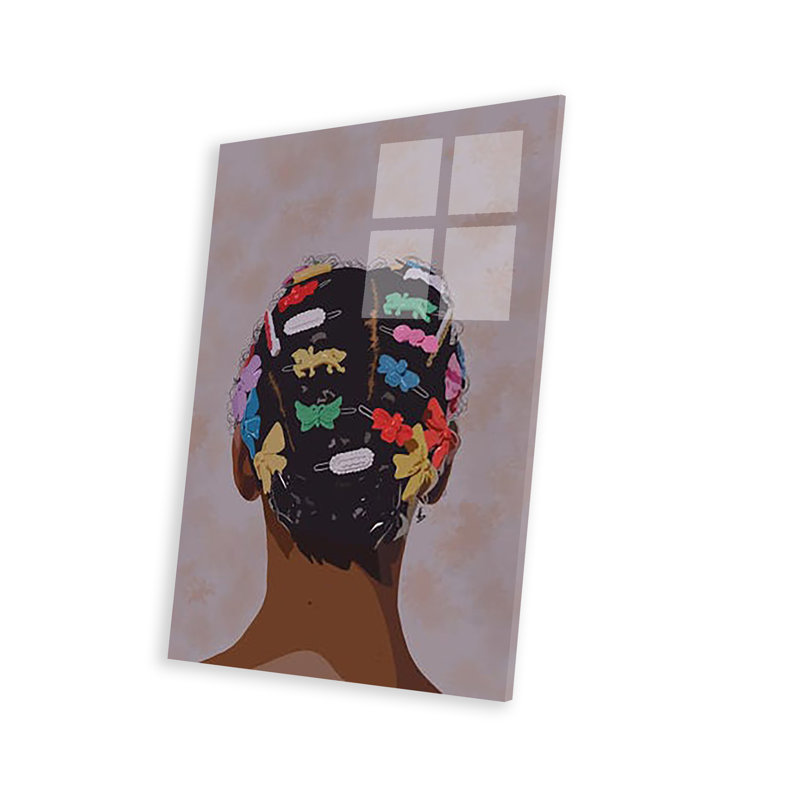 Barrette, reproduction sur verre acrylique, H 24 po x l 16 po x P 0,25 po