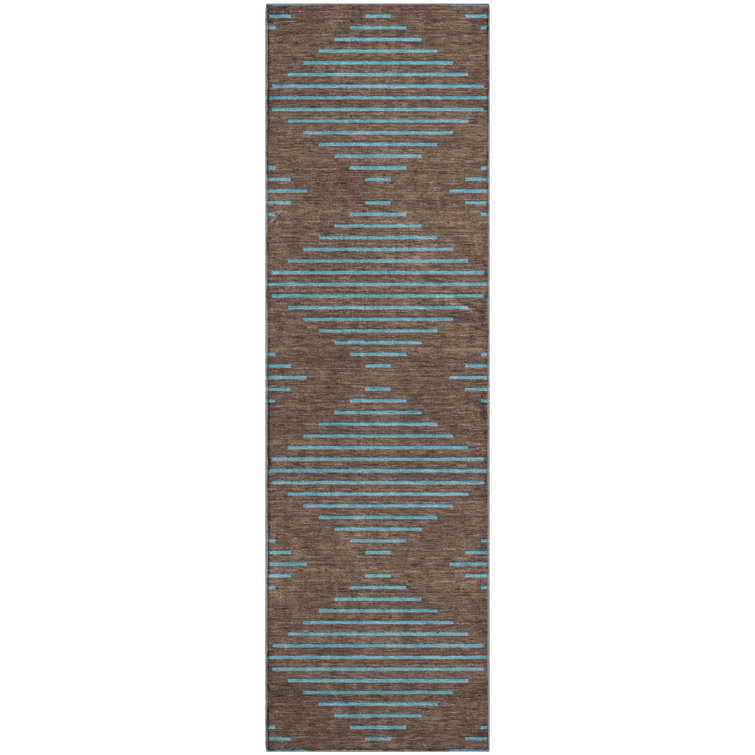 Premium Machine Washable Jahnke AMF1017 Geometric Rug