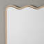 Renette Wavy Solid Wood Beveled Mirror