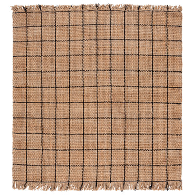 Geometric Hand Woven Jute Area Rug