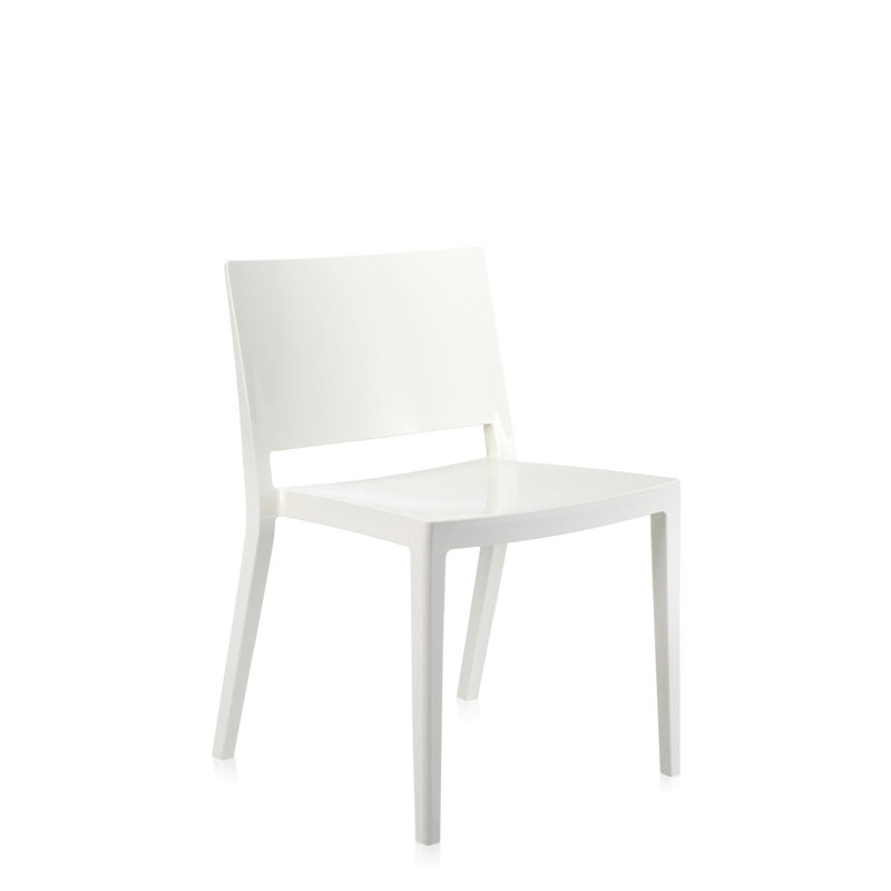 Lizz Mat 17.32'' H Stacking Side Chair, White