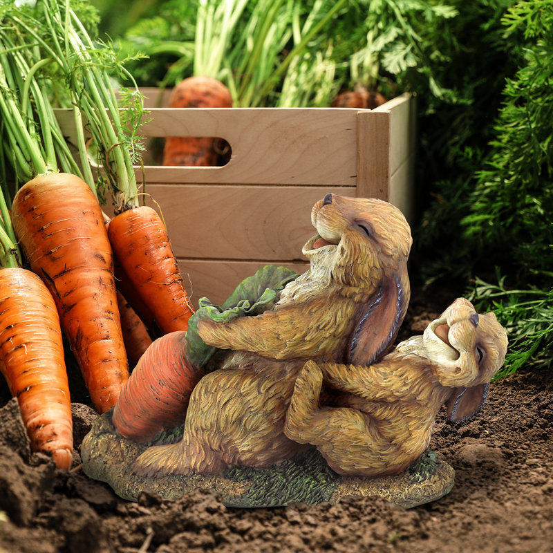Statue lapin carotte