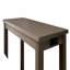 Transitional Style 3Pc Dining Table Set 1 X Table 2 X Stool Padded Seat Nailhead Trim Usb Port Wire Brushed