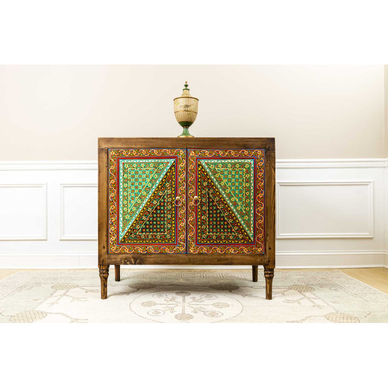 Solid Wood Accent Cabinet