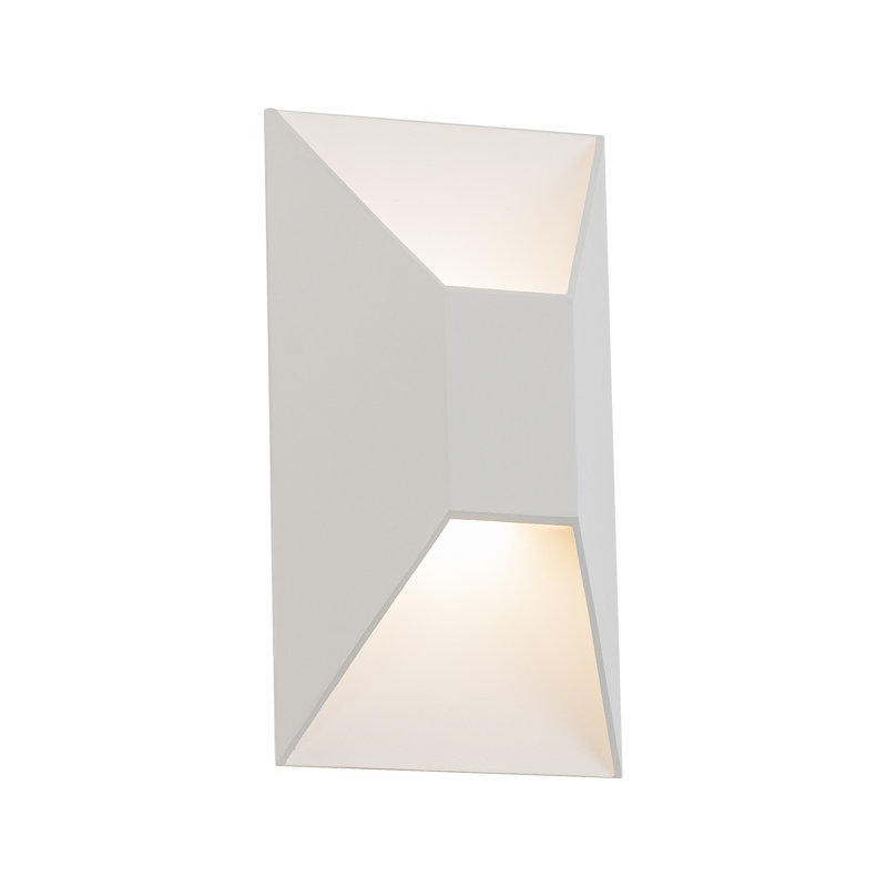 Applique murale encastrée à intensité variable à 2 lumières DEL Maglev, 3000 K, Blanc, H 10 po x l 5,5 po x P 3,625 po