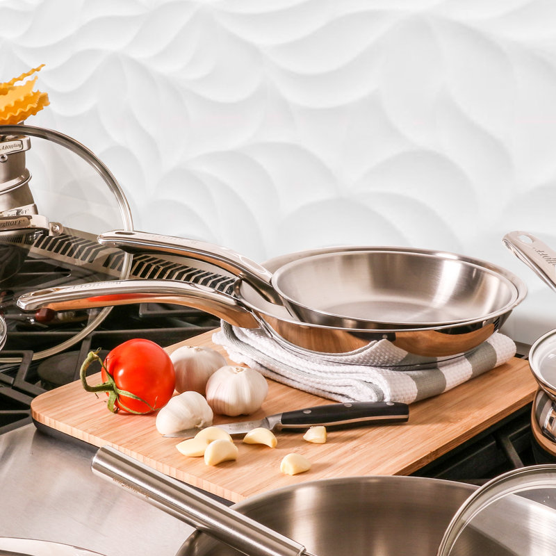 SS 18/10 8" Frying Pan, Belly