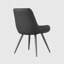 Chaise rembourrée avec pieds en métal-694593284