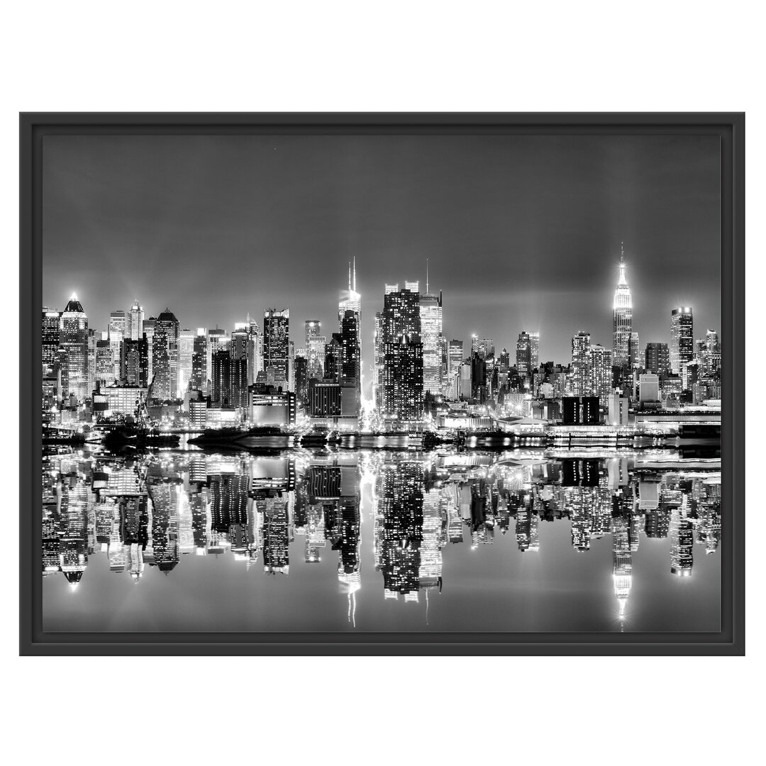 Gerahmtes Wandbild Manhattan Skyline