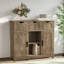 Crédence de bureau avec armoire de rangement pour buffet 31,1 po Theile-1453369749