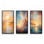 «Bold Sunset Golden Collage», 3 pièces sur toile-1049781908-1049781897