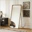 Miroir de plancher pleine longueur avec support et cadre doré antique (70,1 po x 31,9 po)