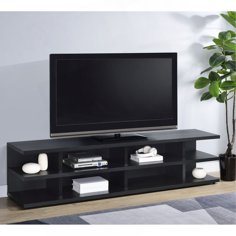 78-Inch 2-Tier TV Stand, Black