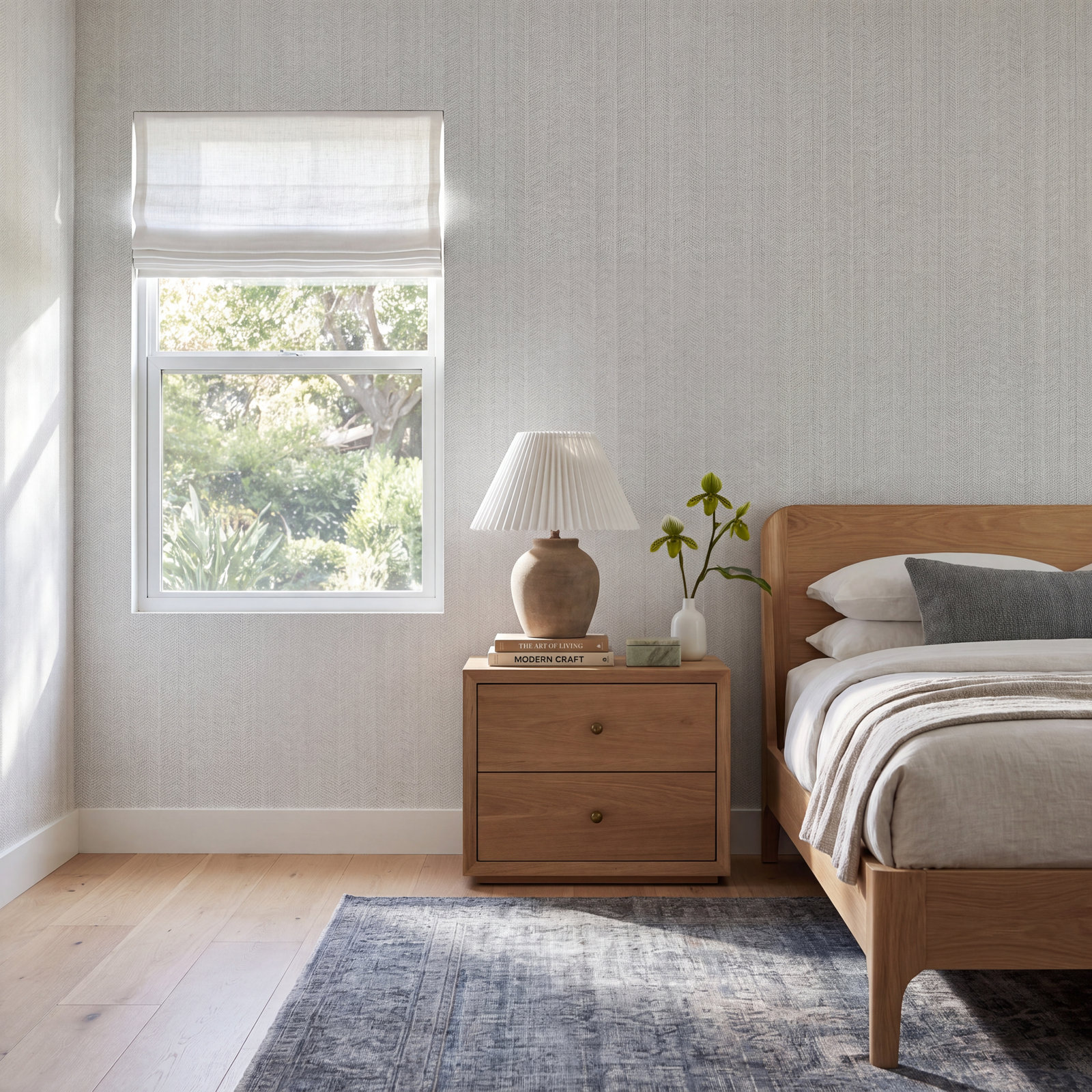 Avaline Chevron Wallpaper, Gray