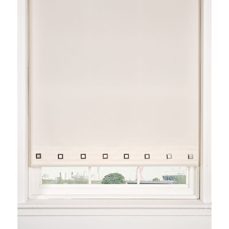 Blackout Roller Shade, Cream, 165 cm L x 60 cm W