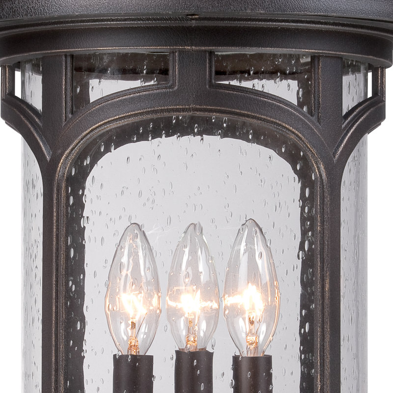 Tête de lanterne câblée à 1 lumière H 19 po Fairfax, Bronze palladien