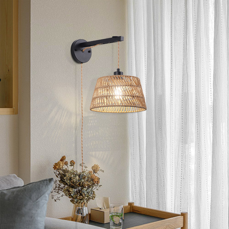 Annelouise 1 - Light Plug-in Black Swing Arm