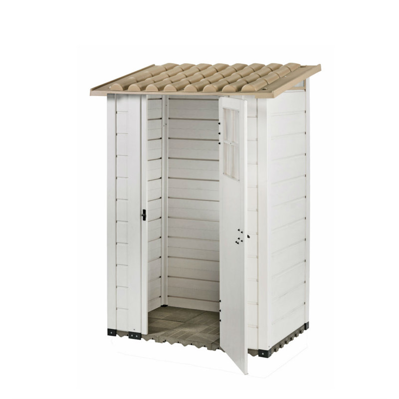 4 ft. W x 2 ft. D Pent Plastic Tool Shed