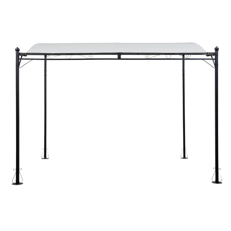 Blumfeldt Allure 0.5m x 2m Metal Pergola, White