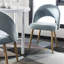 Chaise d'appoint rembourrée en velours Ambry-2029078213