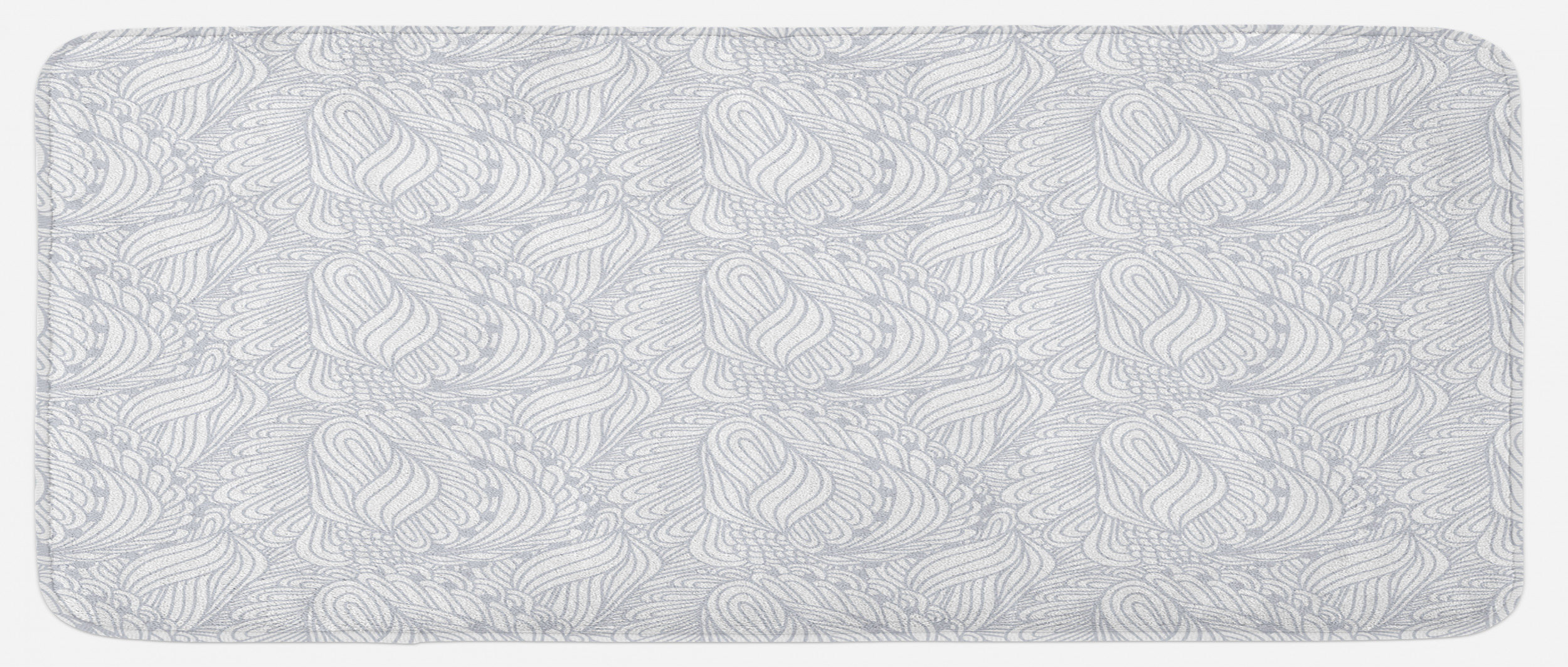 East Urban Home Doodle Style Botanical Leaves Pattern Shabby Ornamental