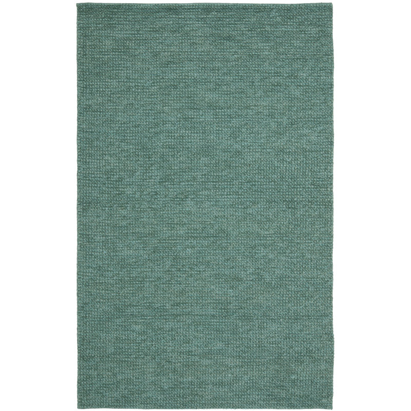 Nubby Tweed Msj Hand Woven Jute/Cotton Solid Color Rug in Green, Rectangle 2'6" x 3'1