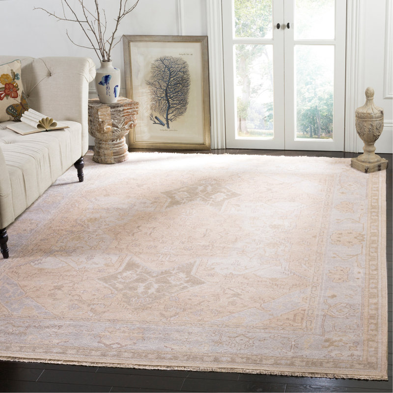 Tapis oriental en laine noué à la main Akachukwu, Rectangle de 10 pi x 14 pi