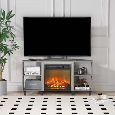 46.5" Fireplace TV Stand with 17.6" Electric Fireplace, Fits TVs up to 55"