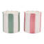 Bougies parfumées à la noix de coco, au goji et à l'orange pour la décoration du salon - Bougies modernes en céramique pour table basse, étagère, chambre - Lot de 2, 10 cm