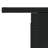  Garden Table Black PE Rattan, Powder-Coated Steel, Solid Acacia Wood-1127580710