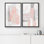 «Peach Grey Grey Paint Stroke Collage Abstract Wall Images Graffiti & Street Art Modern», 2 pièces