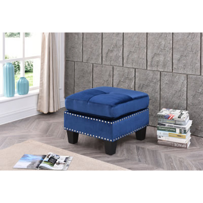 Nawrocki Velvet Ottoman