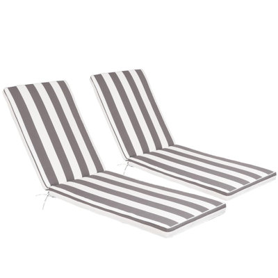 2PCS Set Outdoor Lounge Chair Cushion