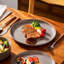 Ensemble de vaisselle 18 pièces en grès moderne comprenant assiettes, assiettes à dessert et bols à céréales, service pour 6-111122299